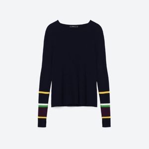 👀‼️Zara: Striped Hem Sweater